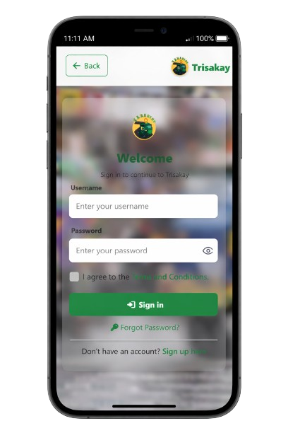 Smiling Filipino couple holding phone with QR payment screen